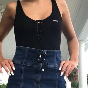 PacSun Tops - Black Lace-Up Bodysuit🖤 PacSun Tops - Black Lace-Up Bodysuit🖤